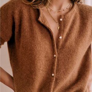 Sezane Gaspard Cardigan XS Camel